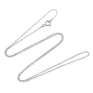 Vintage Italian Sterling Silver 925  Cable Chain Necklace 18.5"